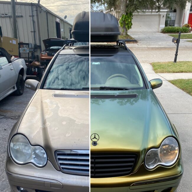 Car wrap vs. paint job comparison in Tampa, FL